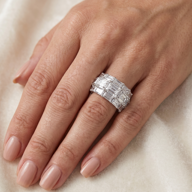 Pompeii3 9.70Ct Diamond Ring Gold US 4.5 6