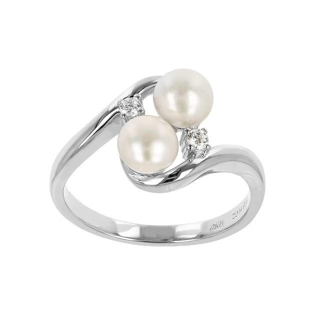 Autentica Wave Ring Pearl White US 5 2