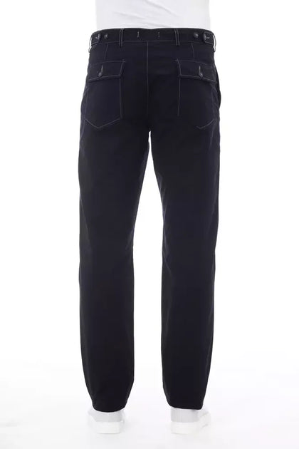 Alpha Studio Herren Baumwollhose Blau XXL 4