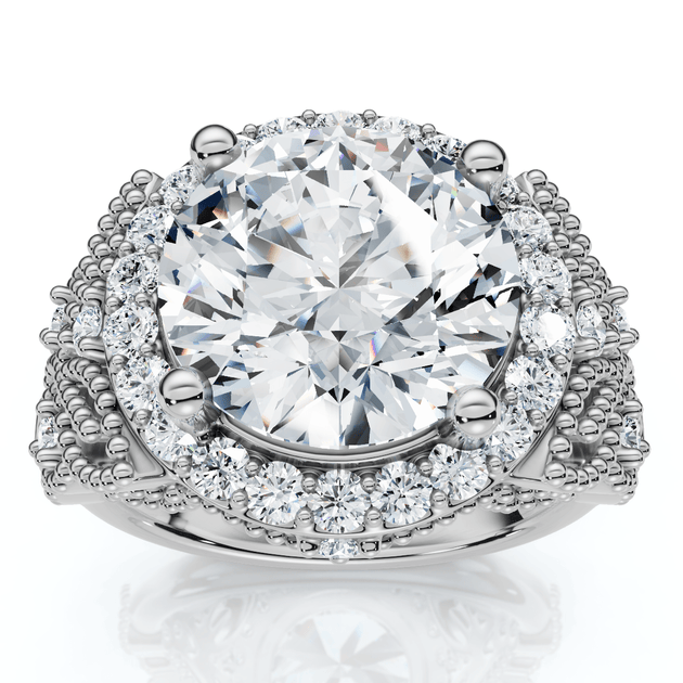 Pompeii3 3 1/3Ct Diamond Engagement Ring Silver US 8.5 2