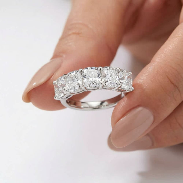 Pompeii3 5-Stone Diamond Ring 14k Gold US 4 4
