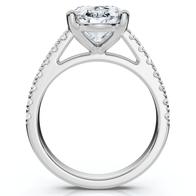 Pompeii3 Accent Diamond Engagement Ring Gold US 8.5 4
