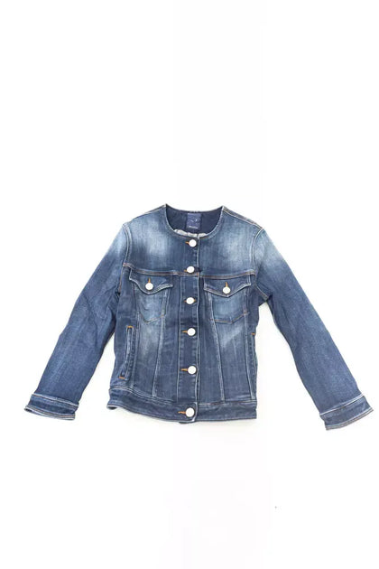 Jacob Cohen Cotton Women Jacket Blue Small 2