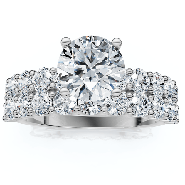 Pompeii3 Celeste Diamond Engagement Ring Set 10K Gold US 6.5 2