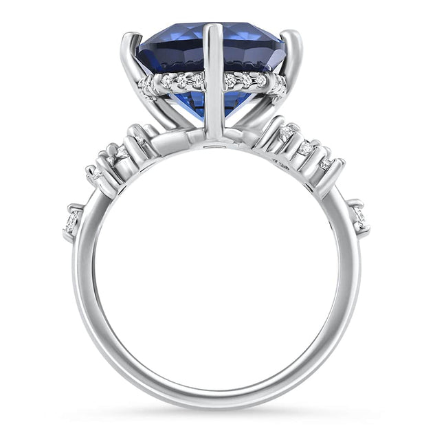 Pompeii3 Muse Sapphire Diamond Ring White Gold US 5.5 4