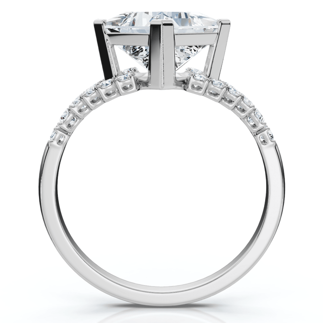 Pompeii3 Princess Cut Diamond Engagement Ring US 8 4