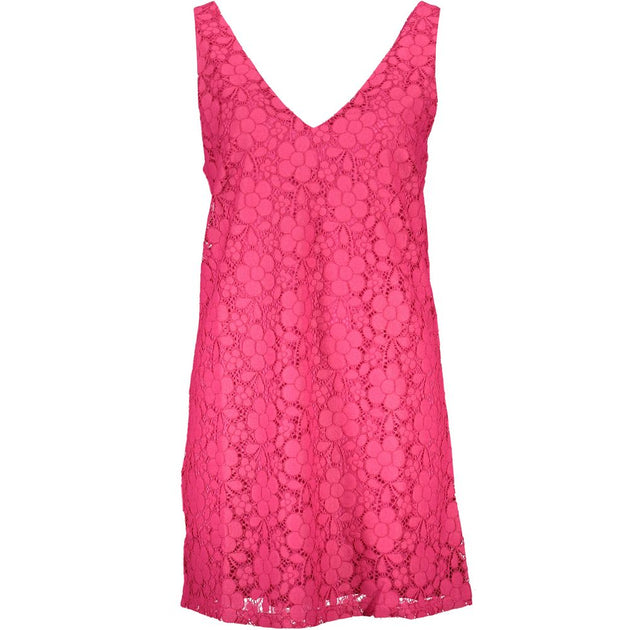 Desigual Women's Dress Pink Large 2