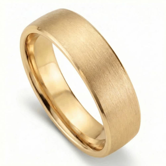 Pompeii3 Beveled Edge Wedding Band Gold/Platinum US 9.5 4
