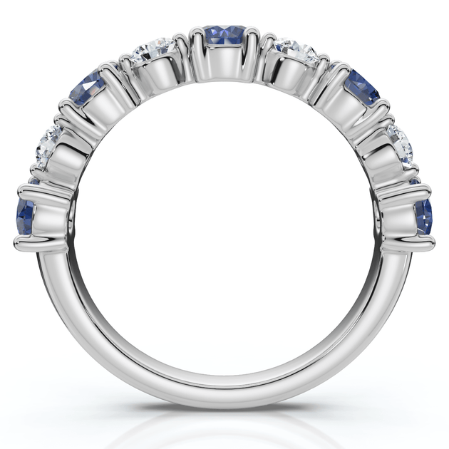 Pompeii3 Sylvia Sapphire Diamond Ring Gold US 5 6