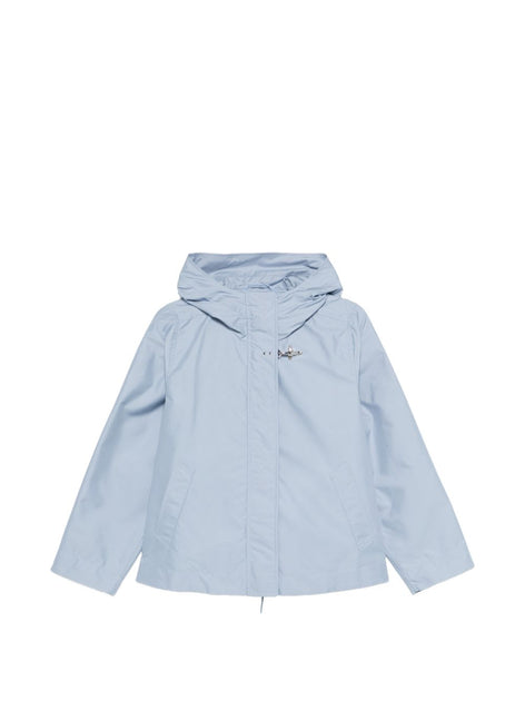 Fay Hooded Parka Coat Blue Medium 2