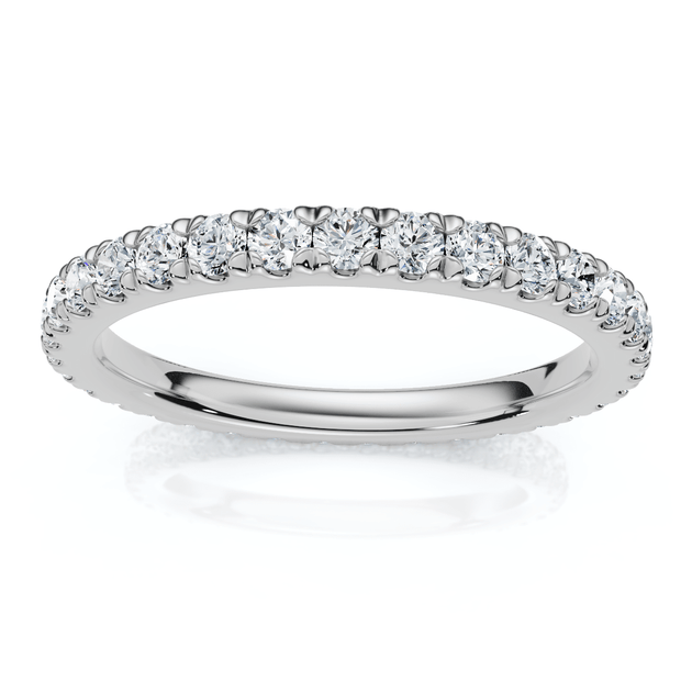 Pompeii3 Diamond Eternity Ring White Gold US 6 2