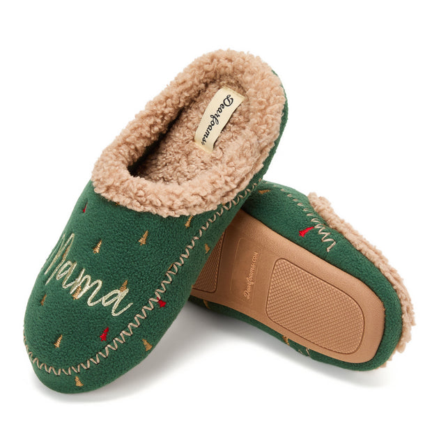 Dearfoams Mama Bear Clog Slipper Multi Medium 5