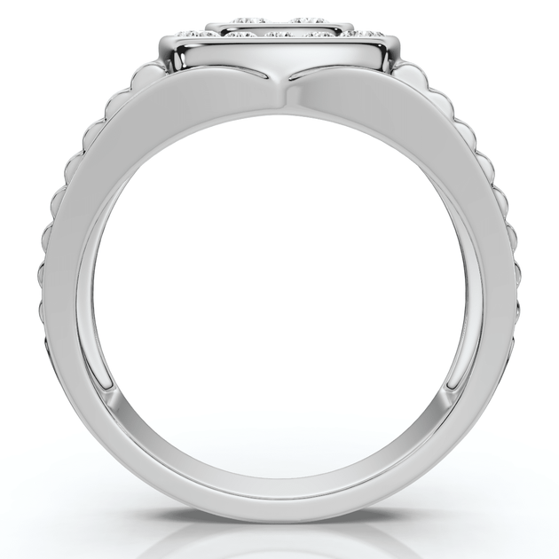 Pompeii3 Everett Diamond Wedding Ring Silver US 10 4