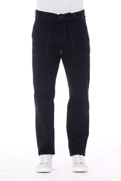 Alpha Studio Herren Baumwollhose Blau XXL 2