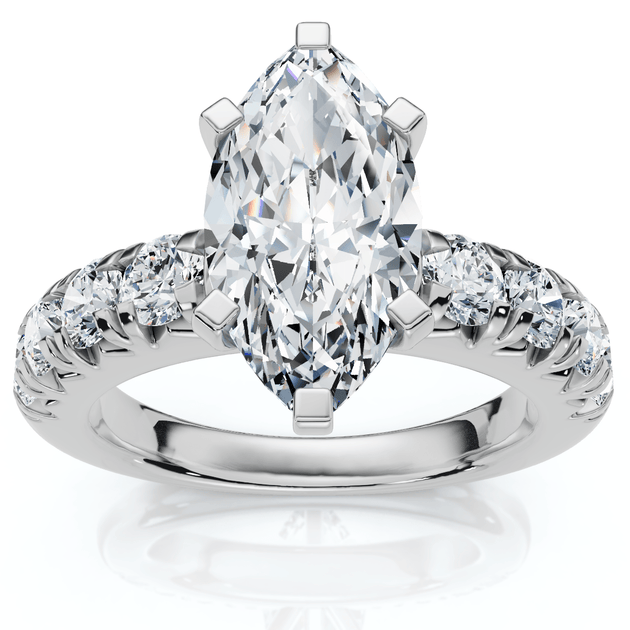 Pompeii3 Marquise Diamond Engagement Ring Gold US 6.5 4