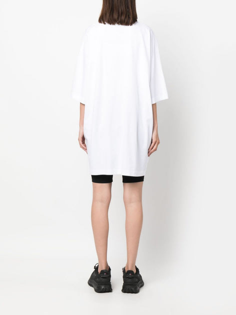 Vetements Logo Print Cotton T-Shirt White Small 3