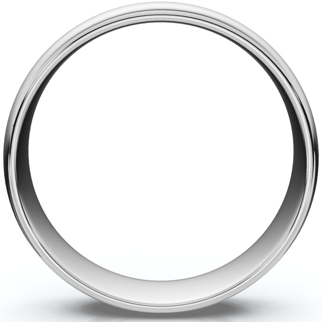 Pompeii3 Dome Wedding Band Silver US 12 3