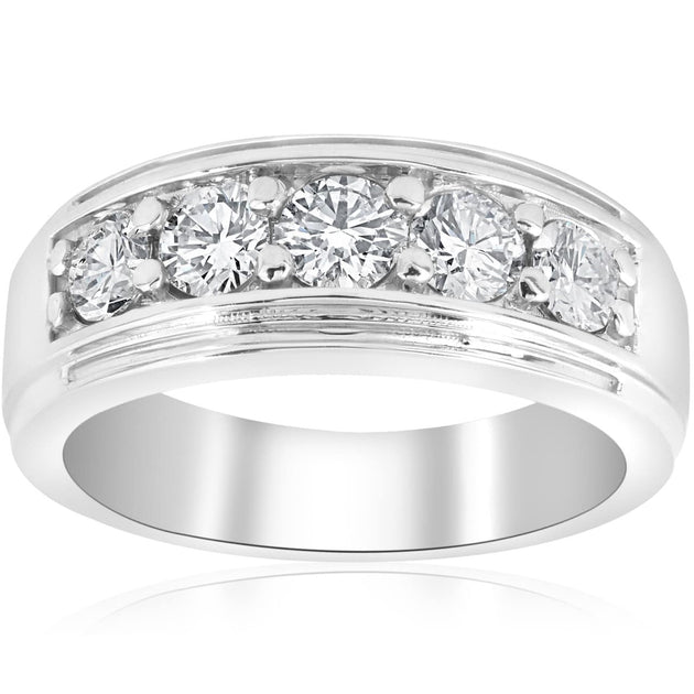 Pompeii3 Five Stone Diamond Ring 14k Gold US 7.5 3