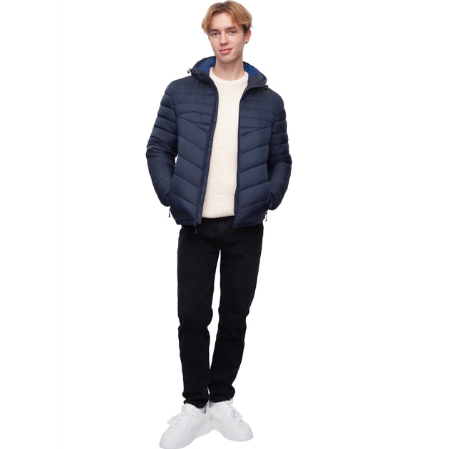 Rokka & Rolla Herren Daunenjacke Blau Groß 3