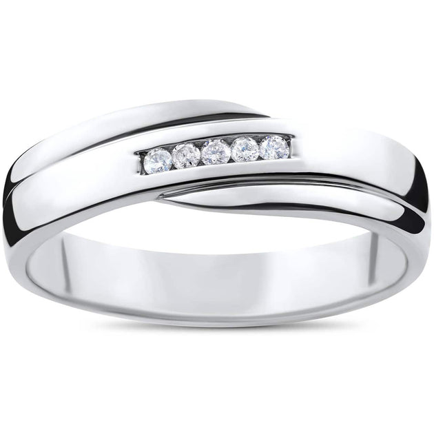 Pompeii3 Diamond Wedding Ring White Gold US 6.5 2