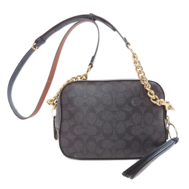 Coach PVC Shoulder Bag Navy One Size 3