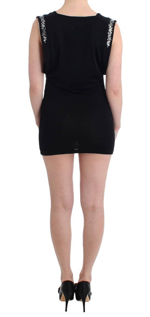Roccobarocco Sheath Dress Black Large 4