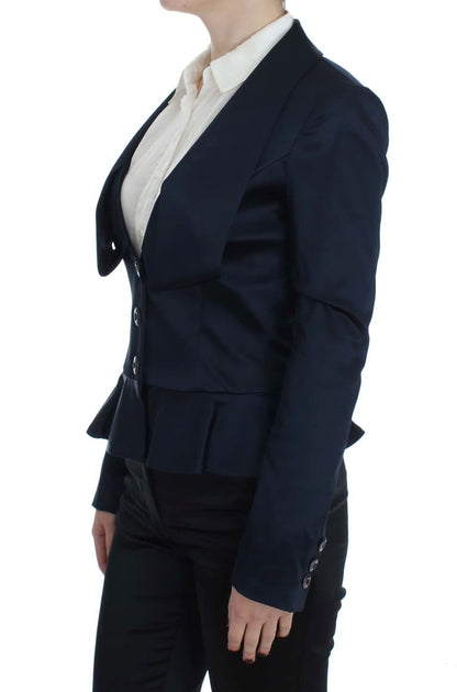 Exte Three Button Single Breasted Blazer Blue Small 3