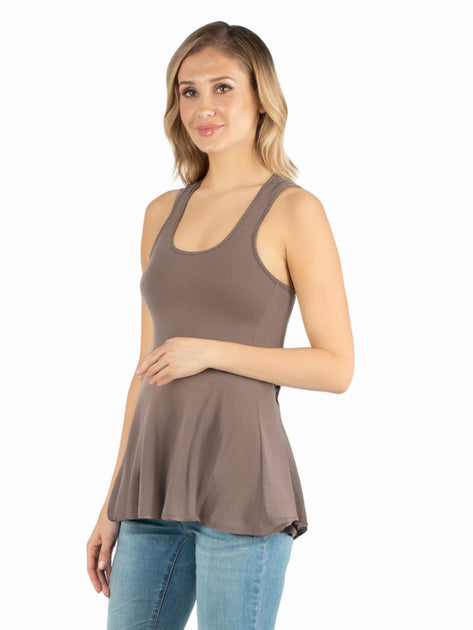 24seven Comfort Apparel Umstandstunika Tank Top Grau Medium 3