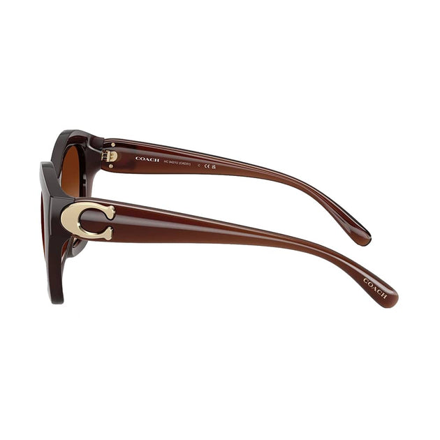 Coach HC 8421U 584174 Irregular Sunglasses Milky Hazelnut 54mm 4
