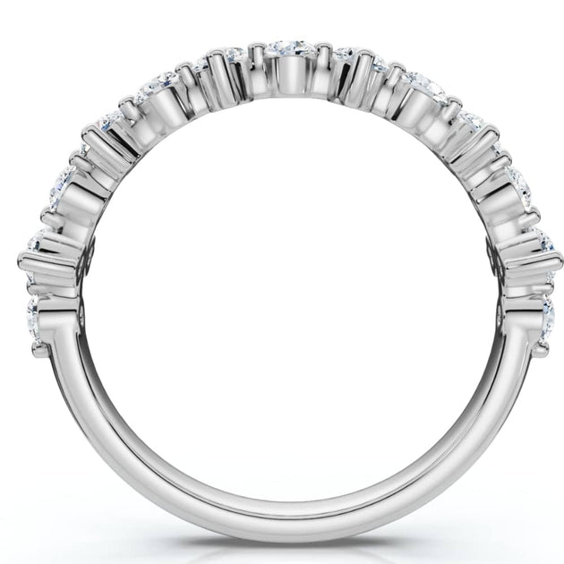 Pompeii3 Round Diamond Stackable Wedding Band 14k Gold Multi US 5-6 3