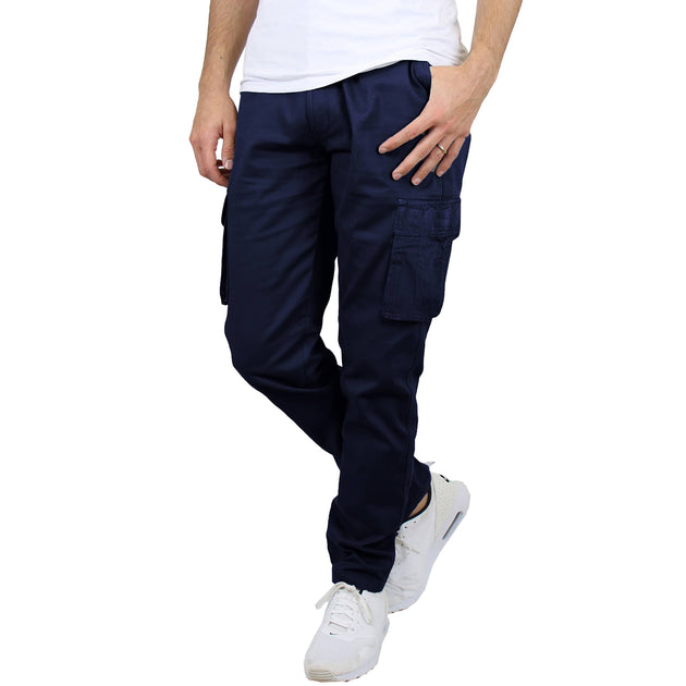 Blu Rock Flex-Stretch Cotton Cargo Pants Multi 42 7