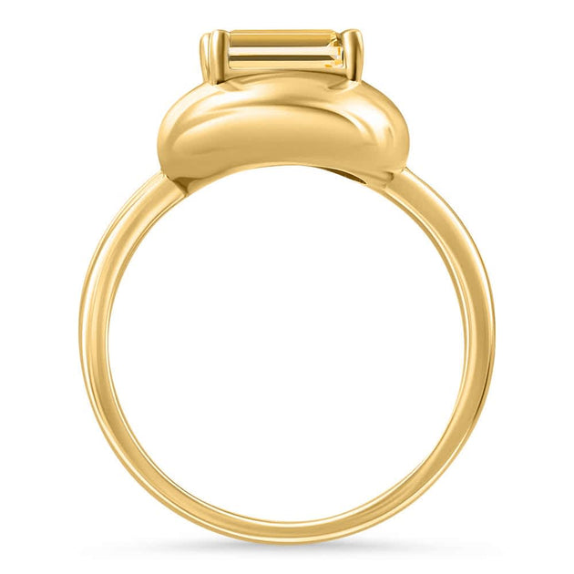 Pompeii3 Candy Button Ring Yellow Gold US 7 3