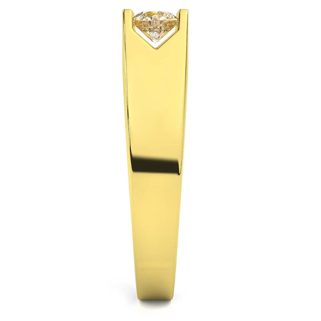 Pompeii3 Three Stone Diamond Ring 10k Yellow Gold US 8.5 4