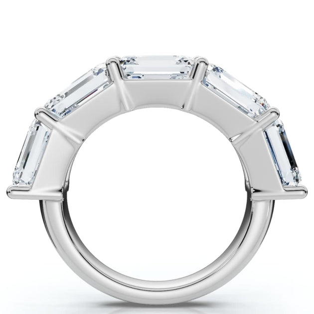 Pompeii3 5 Stone Diamond Anniversary Ring Gold US 4 3