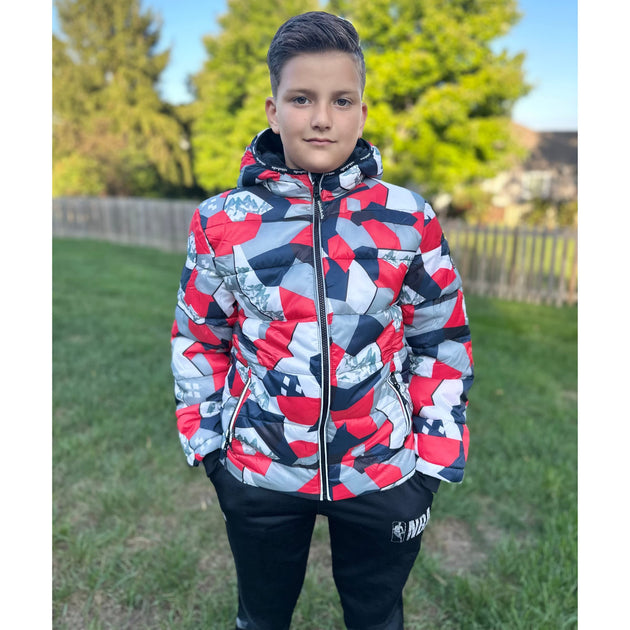 Rokka & Rolla Jungen Heavy Winter Puffer Coat Schwarz US 6 4