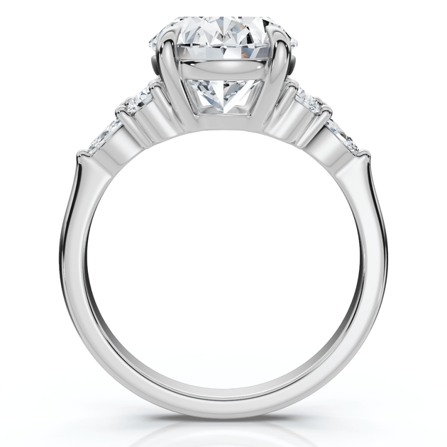 Pompeii3 Versailles Oval Engagement Ring 14k Gold US 4 4