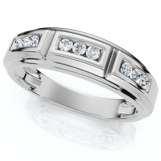 Pompeii3 Nine Stone Diamond Band Gold US 11.5 4