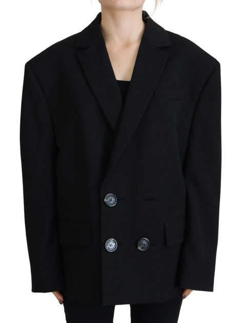 Dsquared² Double Breasted Coat Blazer Black XSmall 2