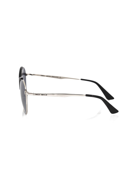 Frankie Morello Metallic Women Sunglasses Black One Size 4