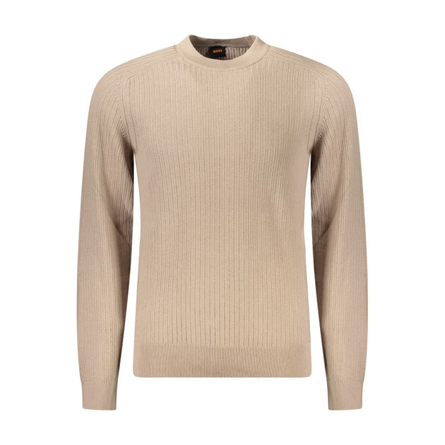 Hugo Boss Men Long Sleeved Sweater Beige XL 2