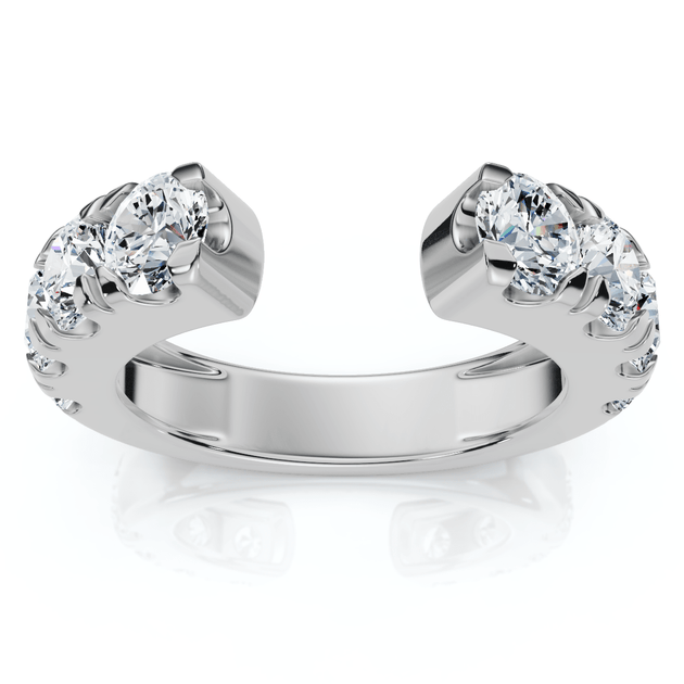 Pompeii3 Lyric Diamond Open Guard Ring 14k Gold US 8 2