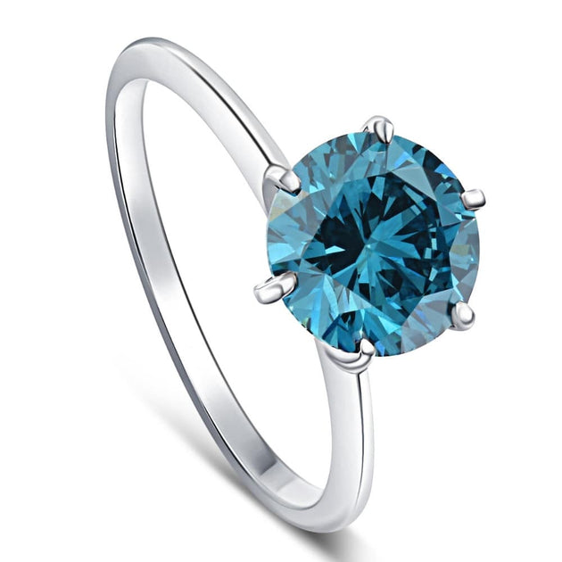Pompeii3 Solitaire Engagement Ring Blue US 7.5 4