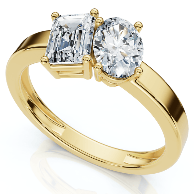 Pompeii3 Toi Et Moi Diamond Ring 14k Gold US 5-6 4