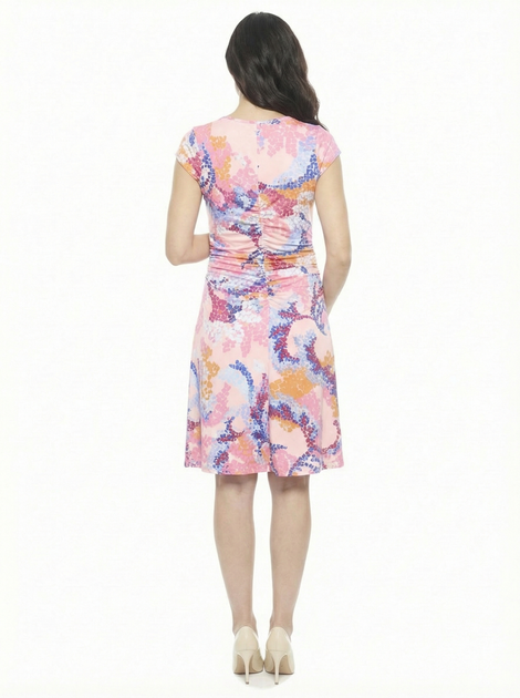 24seven Comfort Apparel Maternity Dress Pink XLarge 4