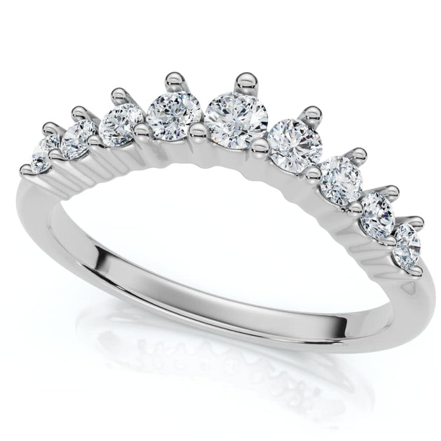 Pompeii3 Contour Wedding Guard Ring Multi 14k Gold US 7.5 6