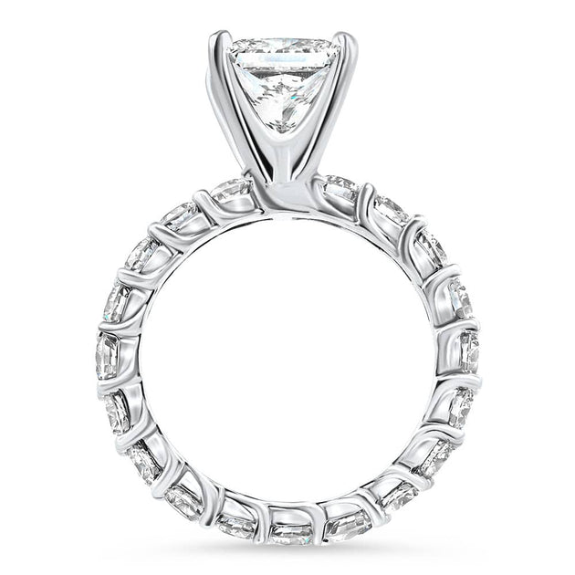 Pompeii3 Princess Cut Diamond Eternity Ring 14k Gold US 9 5
