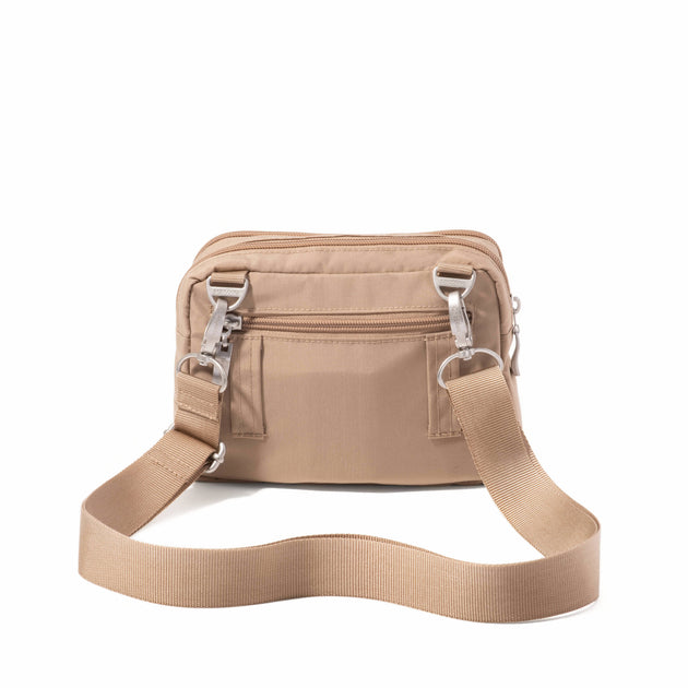 baggallini Triple Zip Crossbody Bag Blue One Size 5