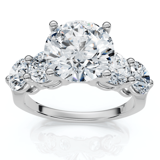 Pompeii3 Certified 3.5Ct Diamond Engagement Ring Gold/Platinum US 7.5 2