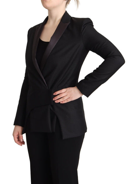 Costume National Double Breasted Blazer Black Small 3