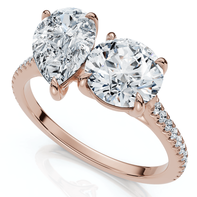 Pompeii3 Toi Et Moi Diamond Ring 14k Gold US 5.5 4